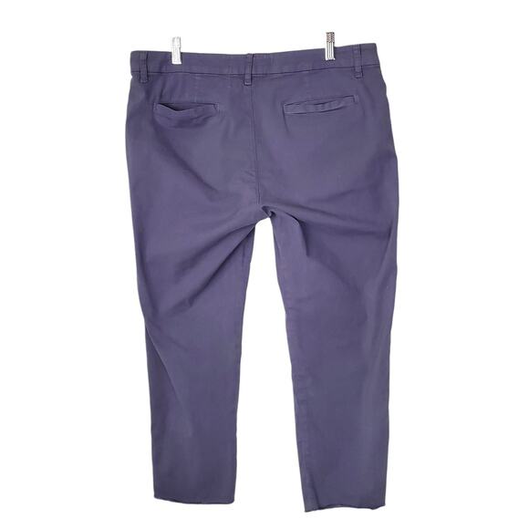 Frank & Eileen Wicklow Italian Chino Straight Leg Mid Rise Pants Ocean Size 12 - Picture 3 of 8